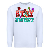 White stay sweet Premium Sweatshirt - AdoDesignShop