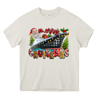 Cream Merry Cruisemas Heavy Core Tee - texasbilliewilder