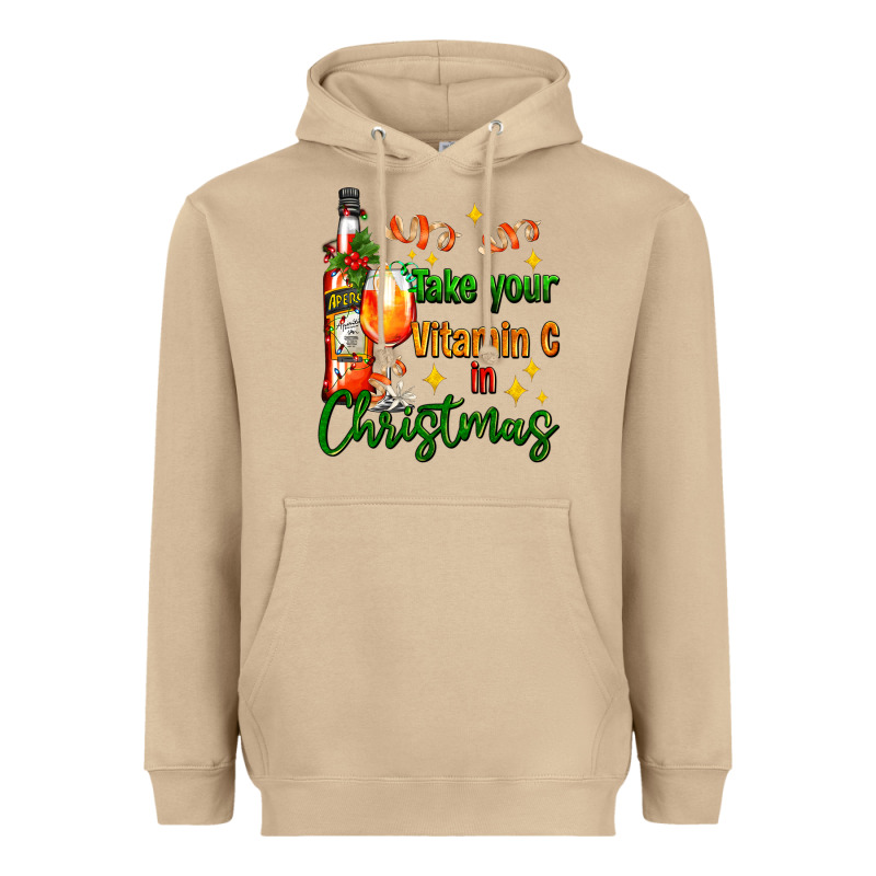 Take Your Vitamin C In Christmas Heavyweight Hoodie by AdoDesignShop | Teevron