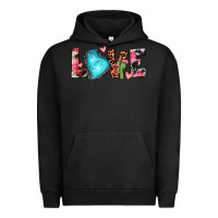 Pigment Black gemstone love Urban Hoodie - JahusDesignShop