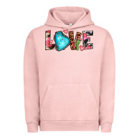 Pigment Salmon gemstone love Urban Hoodie - JahusDesignShop