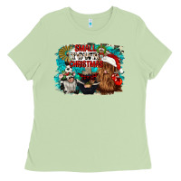 Matcha small town christmas Ladies Tee - CowGirlArtShop