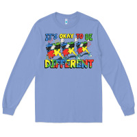 Colony Blue It's okay to be different Autism Long Sleeve Tee - FaDigitalArtStudio