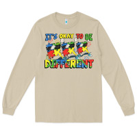 Mushroom It's okay to be different Autism Long Sleeve Tee - FaDigitalArtStudio