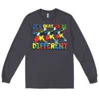 Smoke It's okay to be different Autism Long Sleeve Tee - FaDigitalArtStudio