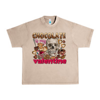 French Oak Skull chocolate is my Valentine Urban Heavy Tee - FaDigitalArtStudio