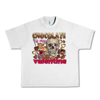 Lunar Rock Skull chocolate is my Valentine Urban Heavy Tee - FaDigitalArtStudio