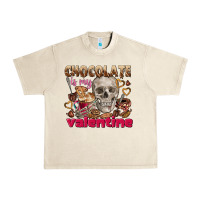 Sandshell Skull chocolate is my Valentine Urban Heavy Tee - FaDigitalArtStudio