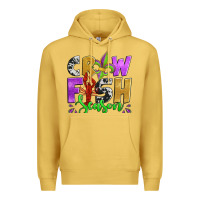 Antique Gold crawfish season mardi gras carnival fleur de lis Premium Hoodie - Jasminsmagicworld