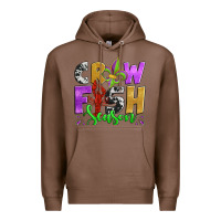 Chestnut crawfish season mardi gras carnival fleur de lis Premium Hoodie - Jasminsmagicworld