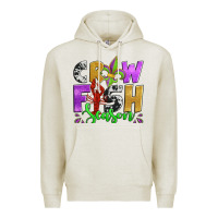 Oatmeal Heather crawfish season mardi gras carnival fleur de lis Premium Hoodie - Jasminsmagicworld