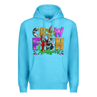 Ocean Blue crawfish season mardi gras carnival fleur de lis Premium Hoodie - Jasminsmagicworld
