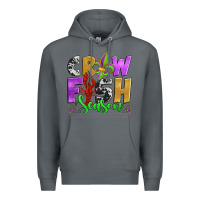 Rock crawfish season mardi gras carnival fleur de lis Premium Hoodie - Jasminsmagicworld