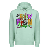Seafoam crawfish season mardi gras carnival fleur de lis Premium Hoodie - Jasminsmagicworld
