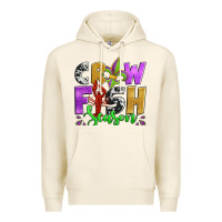 Tofu crawfish season mardi gras carnival fleur de lis Premium Hoodie - Jasminsmagicworld
