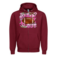 Burgundy pink out Zipper Hoodie - AdoDesignShop