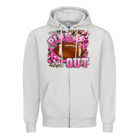 Dove Grey pink out Zipper Hoodie - AdoDesignShop