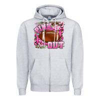 Heather Grey pink out Zipper Hoodie - AdoDesignShop