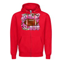 Red pink out Zipper Hoodie - AdoDesignShop