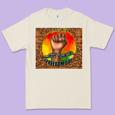 Juneteenth Freedom Day Premium Tee Designed By Tumblerdesignbyshophia