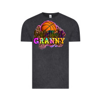 Vintage Black basketball granny Vintage Tee - OliviaCreatesArt