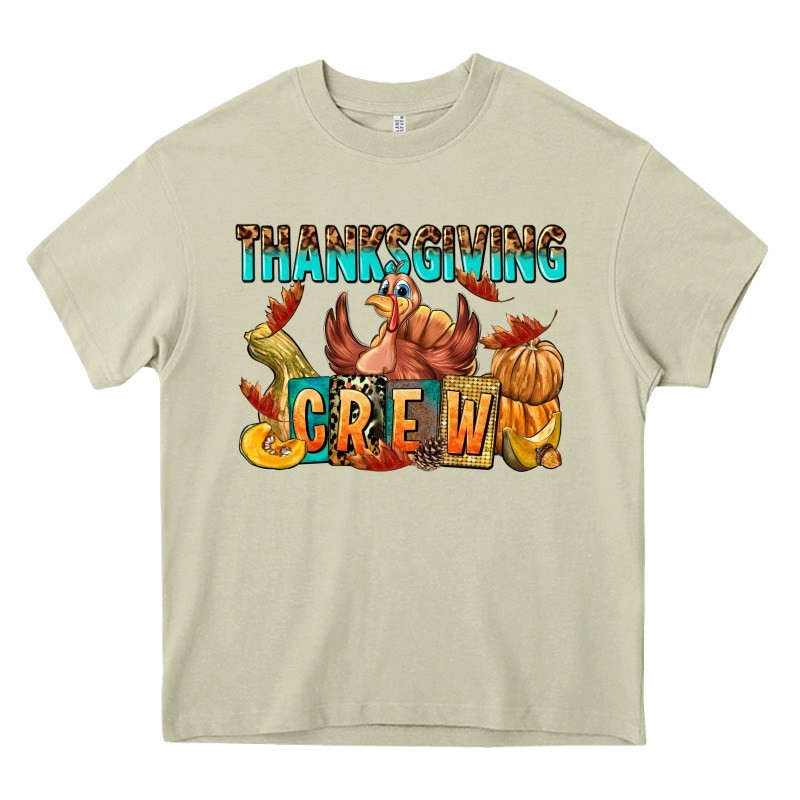 Thanksgiving Crew Heavy Core Tee by NancyCooperArtShop | Teevron