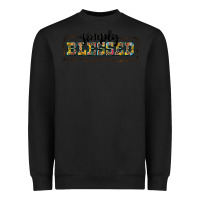 Black simply blessed Heavyweight Sweatshirt - BarkalooDesign