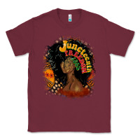 Burgundy juneteenth freedom 1865 Classic Tee - CowGirlArtShop