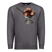 Charcoal Heather Chocolate ice cream Premium Sweatshirt - AdoDesignShop