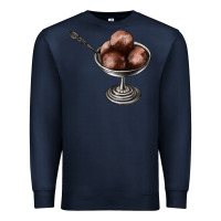 Navy Chocolate ice cream Premium Sweatshirt - AdoDesignShop