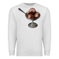 Oatmeal Heather Chocolate ice cream Premium Sweatshirt - AdoDesignShop