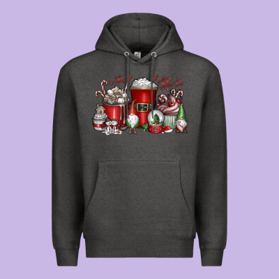Christmas Coffee Drink Premium Hoodie Designed By Cowhidedigitalart