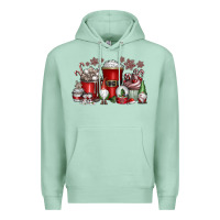 Seafoam Christmas Coffee Drink Premium Hoodie - CowhideDigitalArt