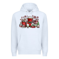 White Christmas Coffee Drink Premium Hoodie - CowhideDigitalArt