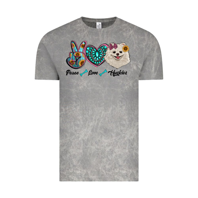 Peace Love Pomeranian Vintage Tee by RanaPortraitStore | Teevron
