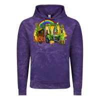 Cloud Purple lucky gnomes truck St. Patrick's Day Vintage Hoodie - FaDigitalArtStudio