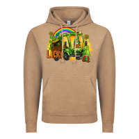 Vintage Coffee lucky gnomes truck St. Patrick's Day Vintage Hoodie - FaDigitalArtStudio