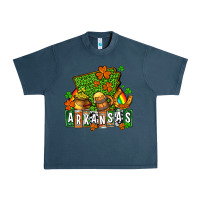 Midnight Navy St. Patrick's Arkansas Urban Heavy Tee - OliviaCreatesArt