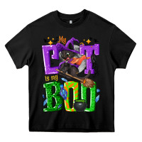 Black My cat is my boo Halloween Heavy Core Tee - NancyCooperArtShop