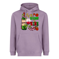 Tis The Season To Wine Heavyweight Hoodie | Teevron