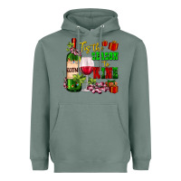 Sage tis the season to wine Heavyweight Hoodie - AdoDesignShop