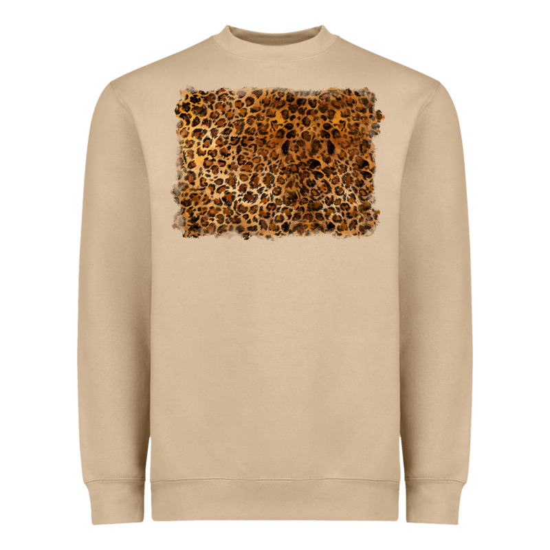 Handdrawn Leopard Pattern Heavyweight Sweatshirt by BarkalooDesign | Teevron