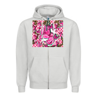 Dove Grey nobody fights alone Zipper Hoodie - AdoDesignShop