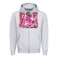 Heather Grey nobody fights alone Zipper Hoodie - AdoDesignShop