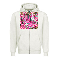 Oatmeal Heather nobody fights alone Zipper Hoodie - AdoDesignShop