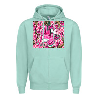 Seafoam nobody fights alone Zipper Hoodie - AdoDesignShop