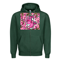Sports Green nobody fights alone Zipper Hoodie - AdoDesignShop