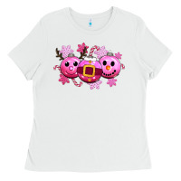 White pink christmas Ladies Tee - CowGirlArtShop