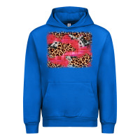 Cobalt valentine's day cowhide leopard background Urban Hoodie - JahusDesignShop