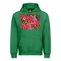 Emerald valentine's day cowhide leopard background Urban Hoodie - JahusDesignShop